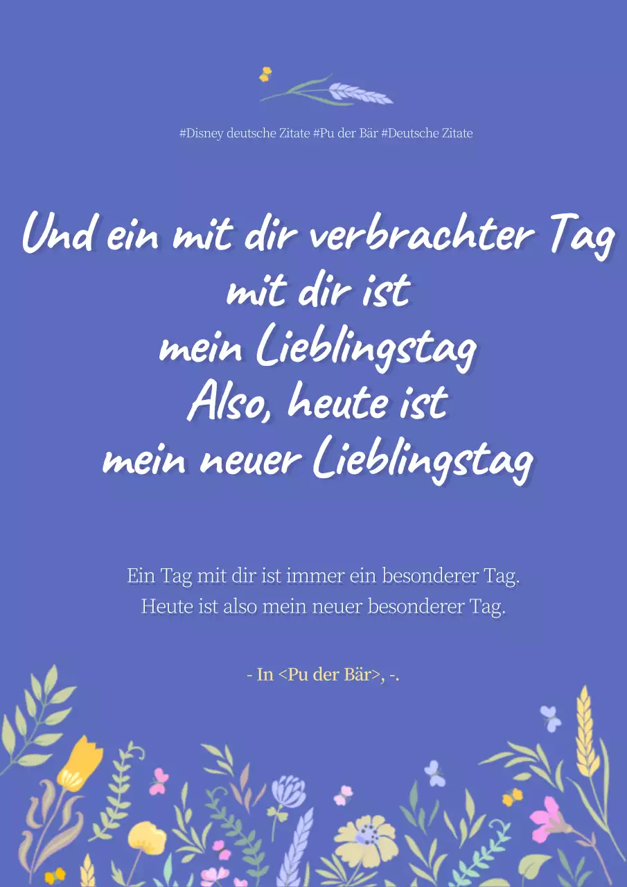 Ultramarinblau Niedlich Text Hervorhebung Englisch Zitate - Kopieren