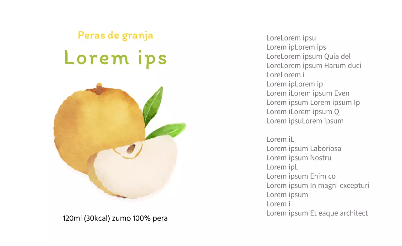 Acuarela amarilla Sentir el zumo de pera Pegatinas