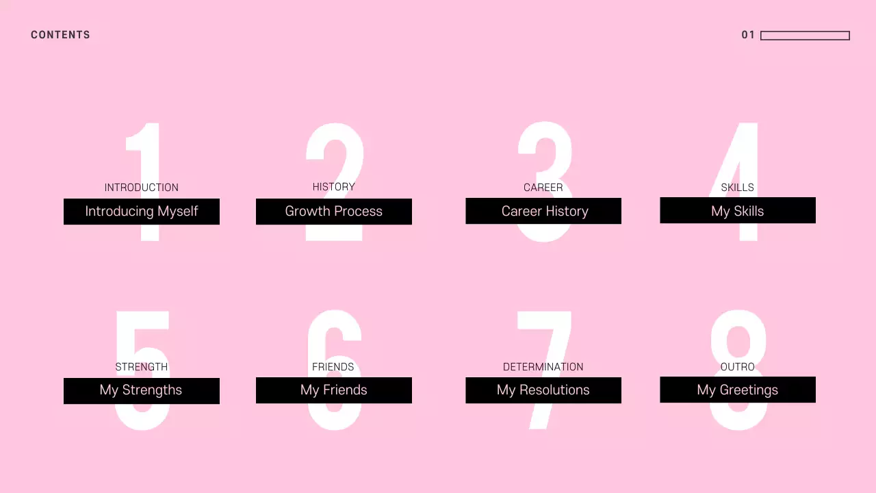 Pink Minimal Guide Presentation