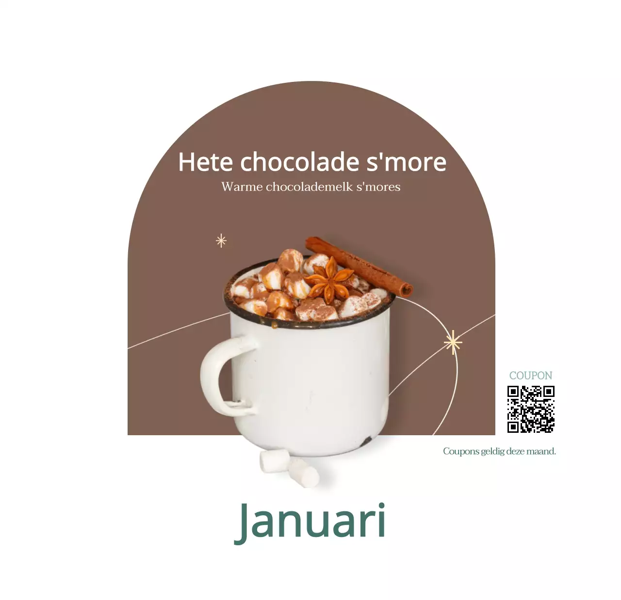 Cafékalender met aanbevelingen voor drankjes van de maand