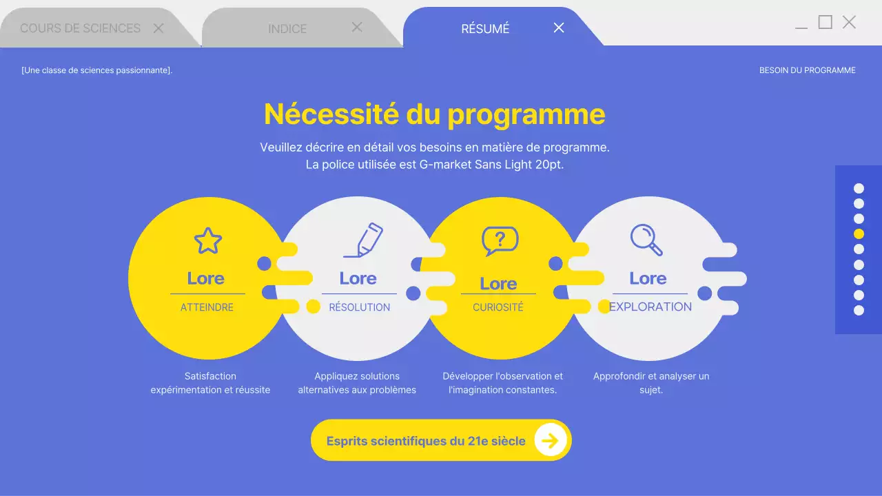 Présentation du programme périscolaire