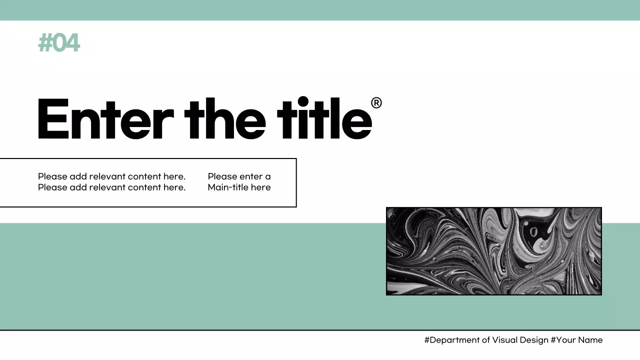 Mint Minimalist Design Course Presentation