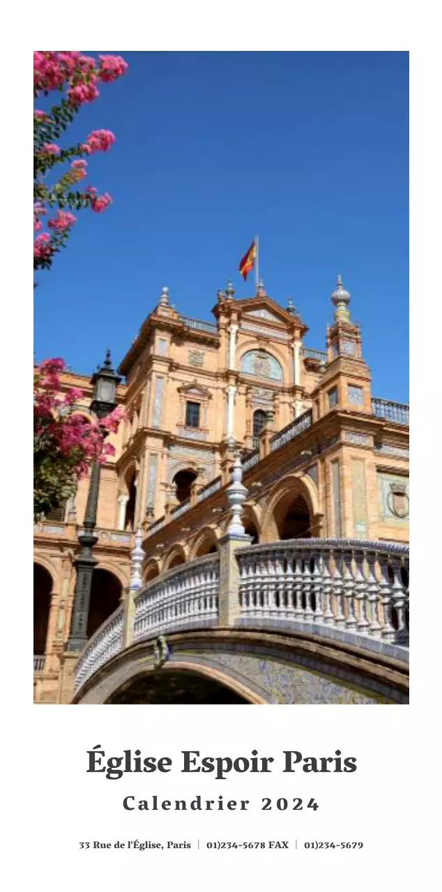 Calendrier mural d'église de conception simple, en noir et blanc, avec des photos religieuses émotionnelles