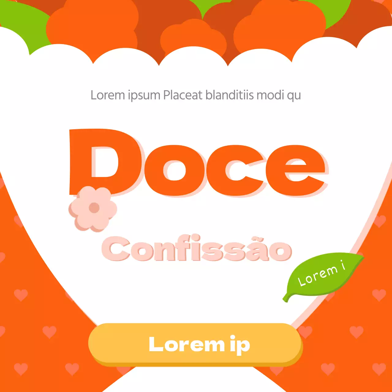 Ilustração de um bonito ramo de flores vermelhas para uma encomenda de entrega de flores