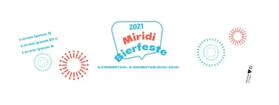 Weiß-Rot-Blau Feuerwerker Illustration Bierfestival