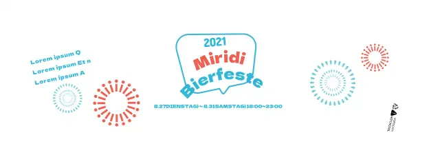 Weiß-Rot-Blau Feuerwerker Illustration Bierfestival