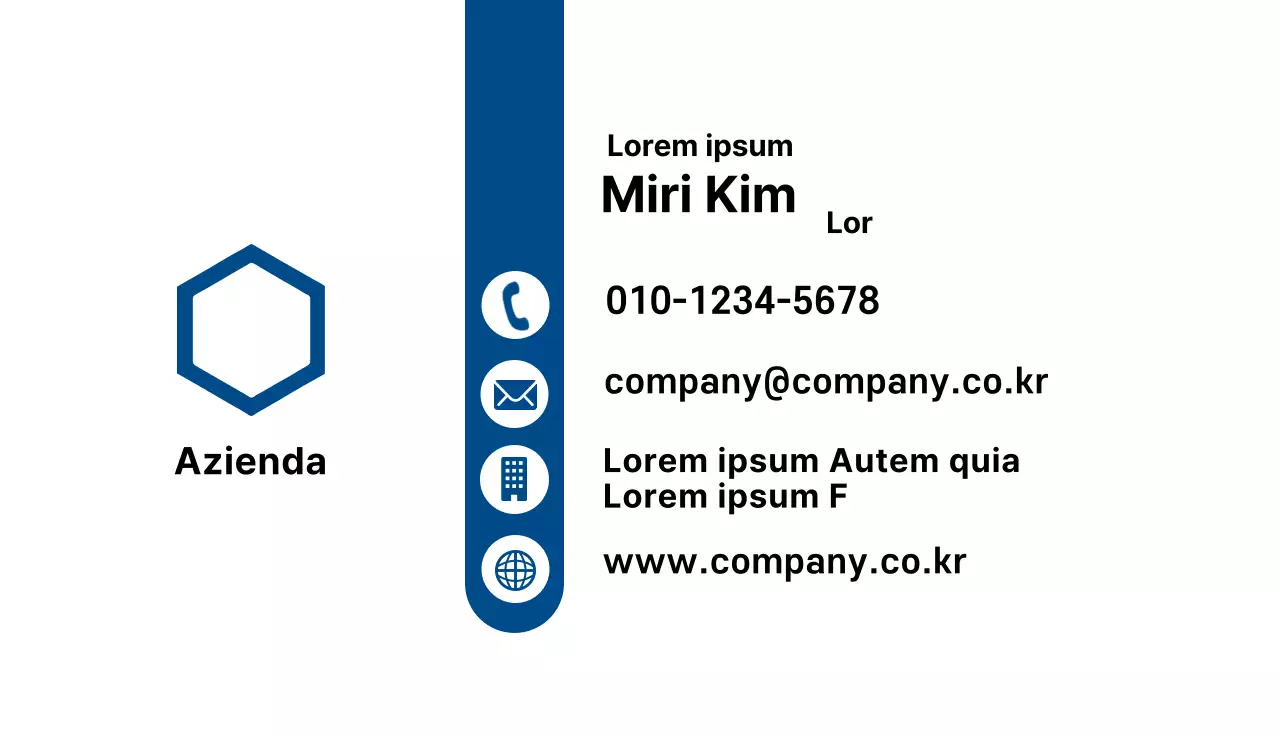 Illustrazione blu business pulito