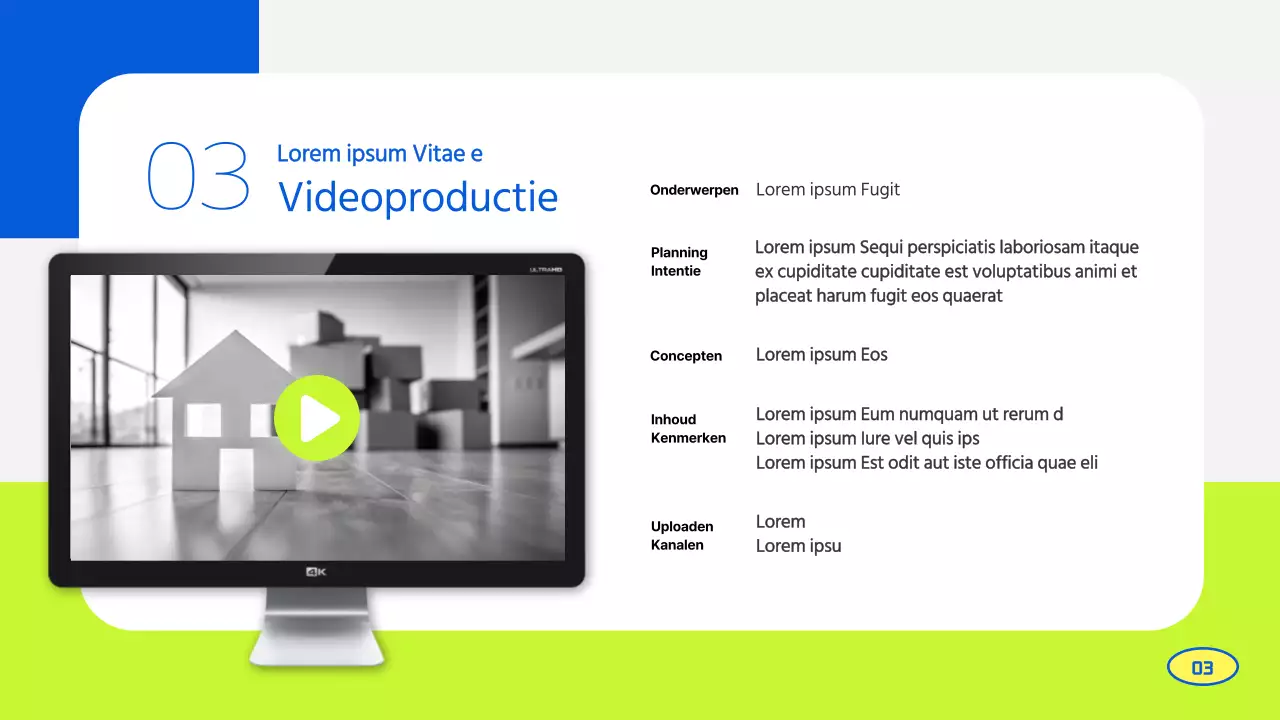 Een prachtig limoengroen en blauw supportersactiviteitenverslag