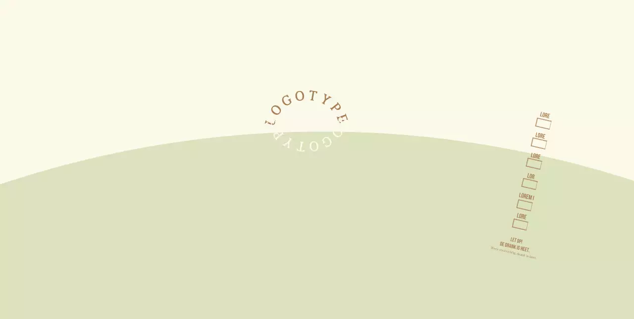 Geel Groen Rond Belettering