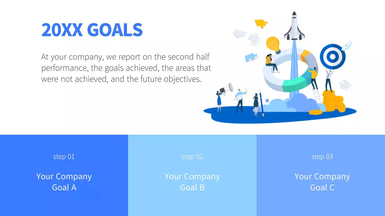 Blue Modern Business Report Presentation