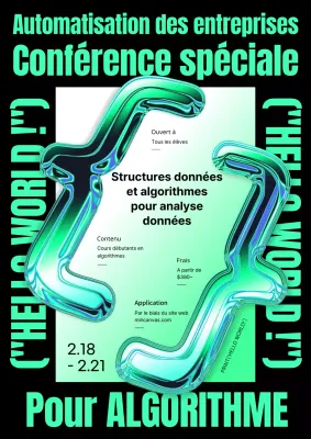 Algorithme tridimensionnel vert clair spécial