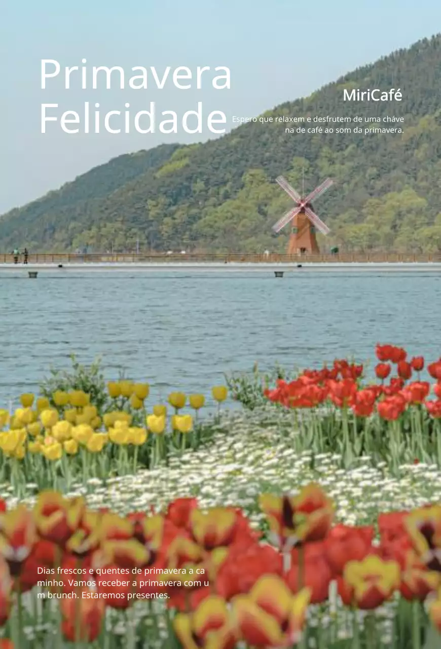 Design emocional de fundo quente com um conceito de primavera