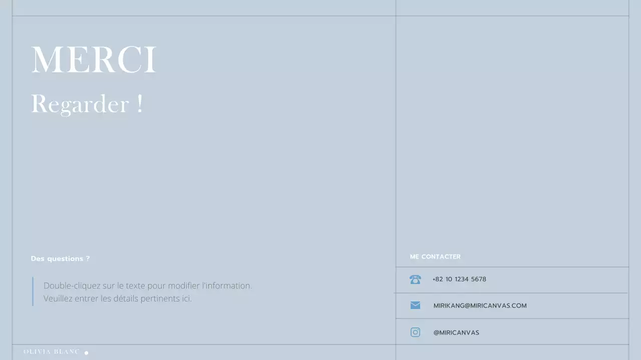 Une lettre de motivation simple et minimaliste en blanc