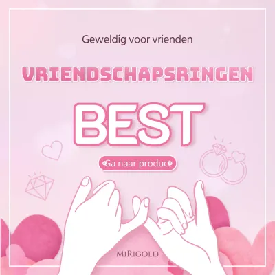 Winkel romantische illustraties in roze