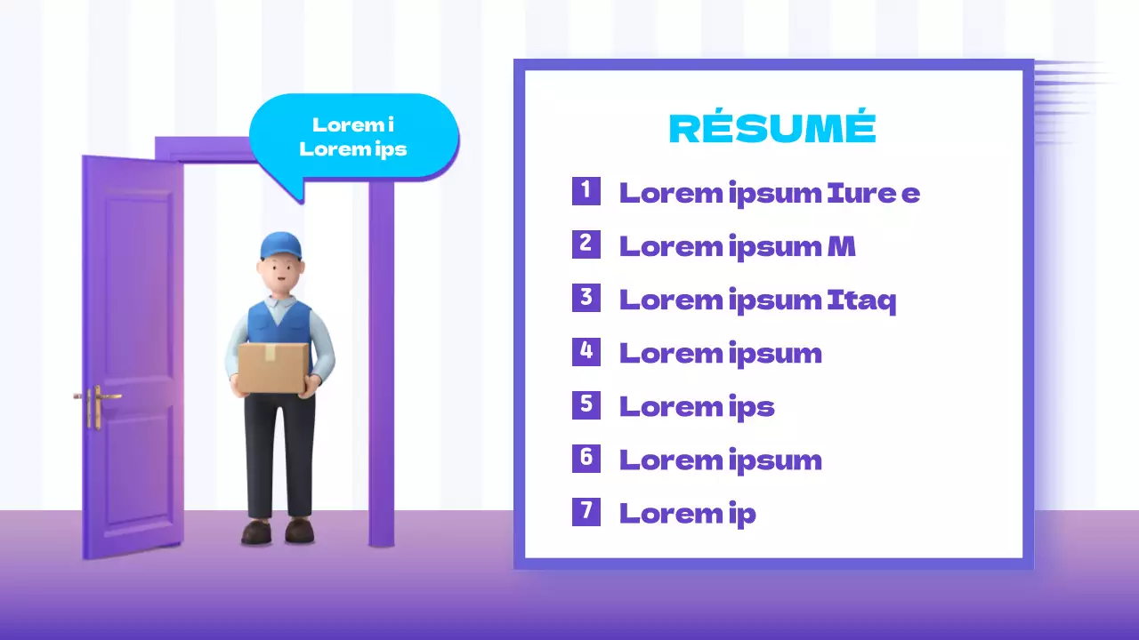 Présentation de la solution d'expédition facile purple sky Livraison