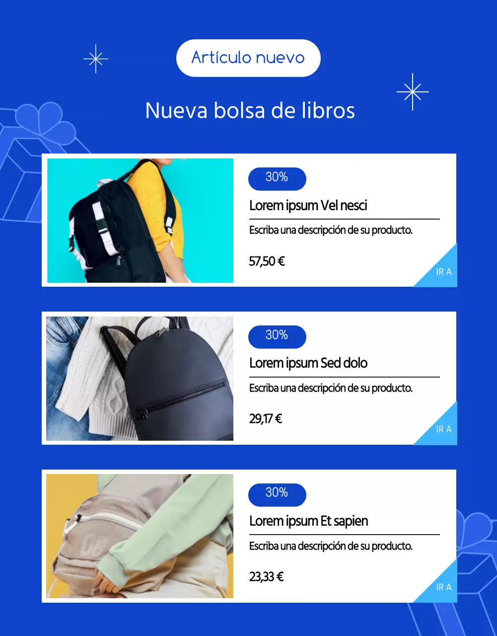 Venta de ilustración azul de líneas puras