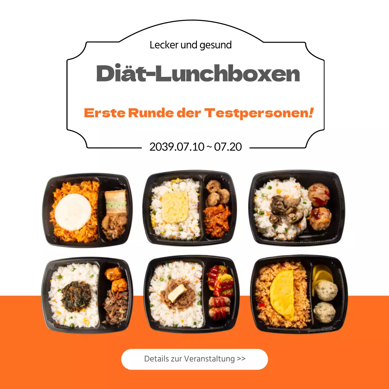 Lesen Sie mehr über die erste Runde der Rekrutierung für die Orange Diet Lunchbox-Studie