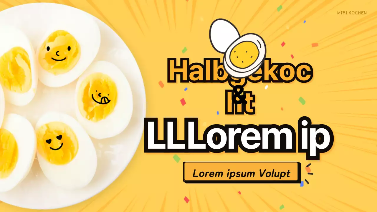 Niedliche gelbe Kochtipps Thema