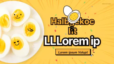 Niedliche gelbe Kochtipps Thema