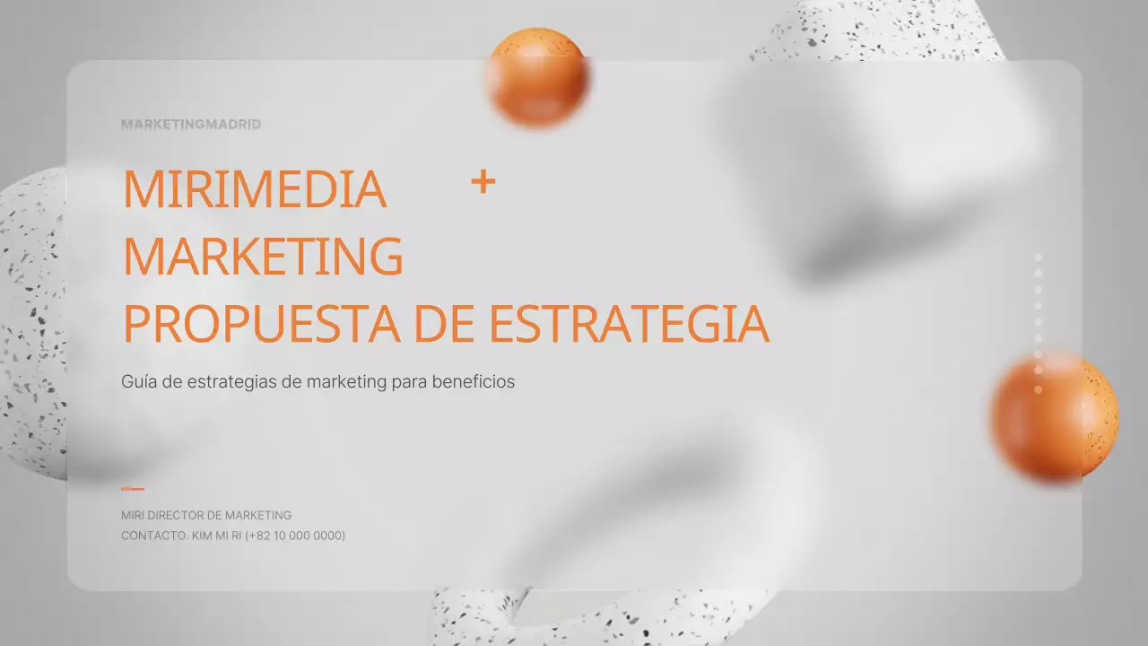 Marketing de centro médico en 3D estereoscópico en gris y naranja