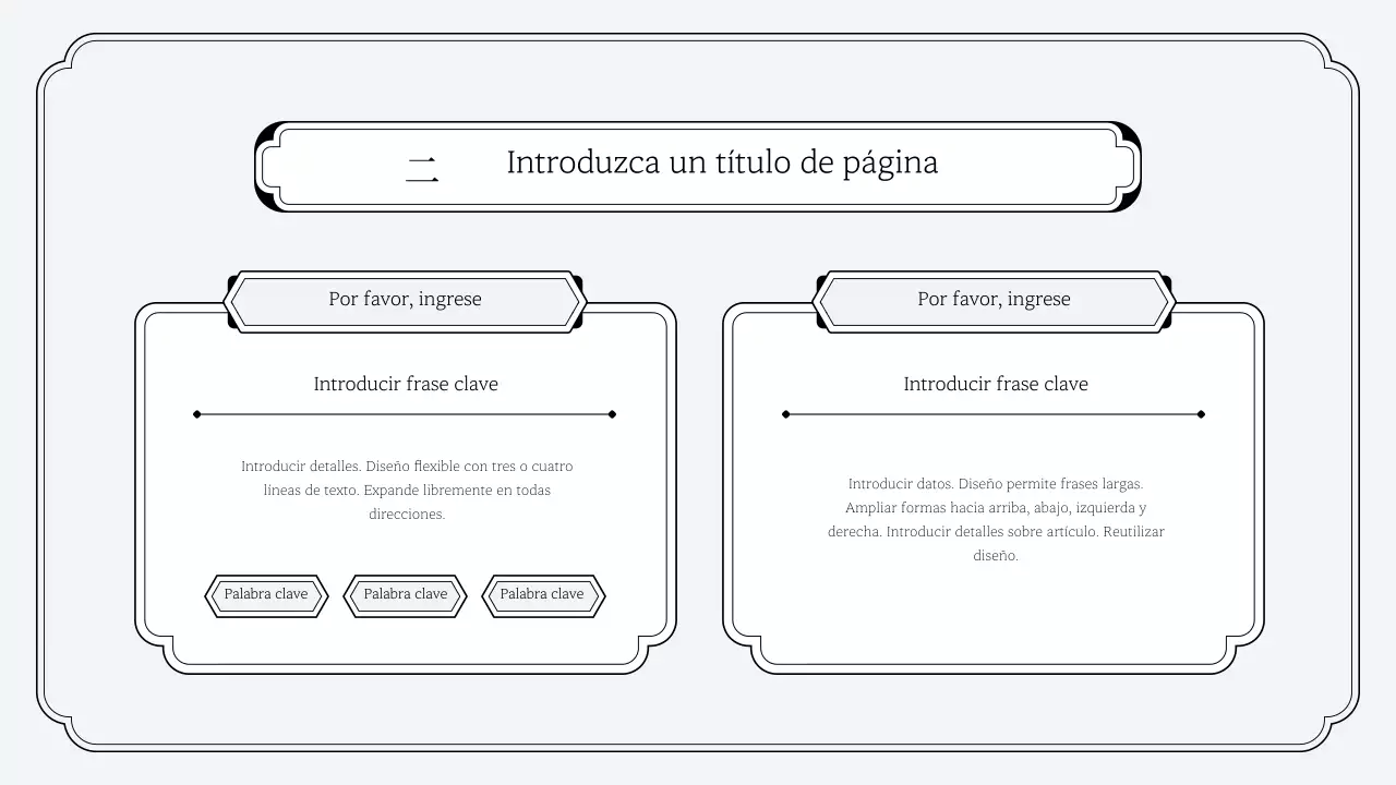 Kit de presentación sencillo de estilo oriental
