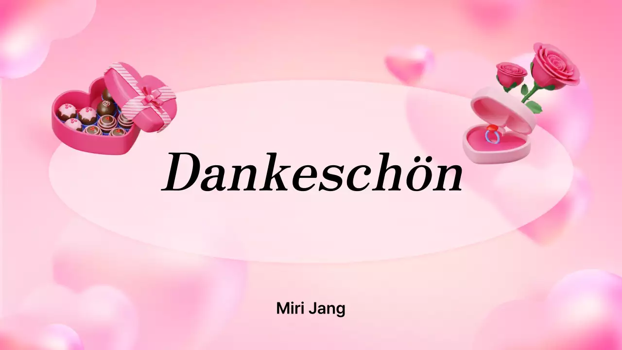 Rosa 3D-Illustration niedlichen Valentinstag Plan