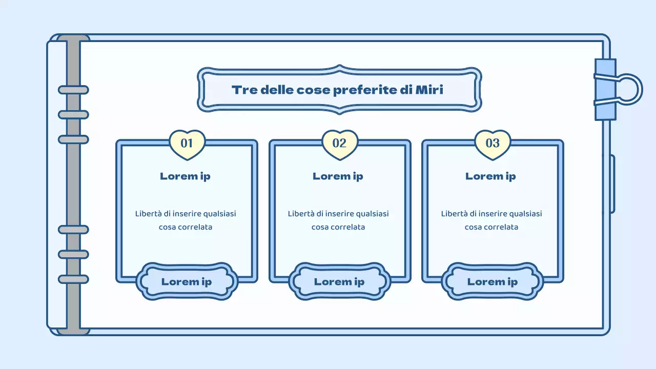 Simpatico kit di presentazione del concetto di agenda in azzurro e verde