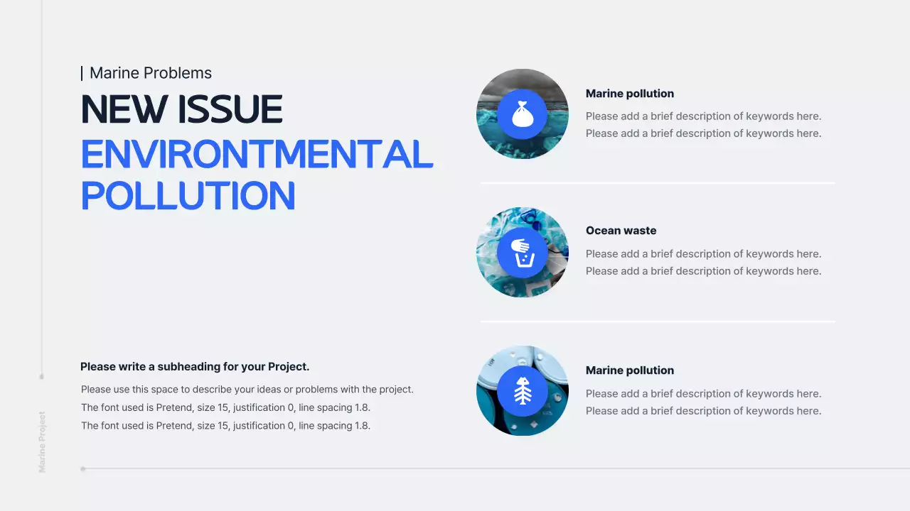 Presentasi Laut Modern Biru