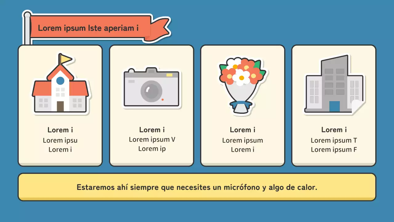 Un portafolio para artistas de la industria del espectáculo con un simpático concepto de pegatinas rojas y verdes