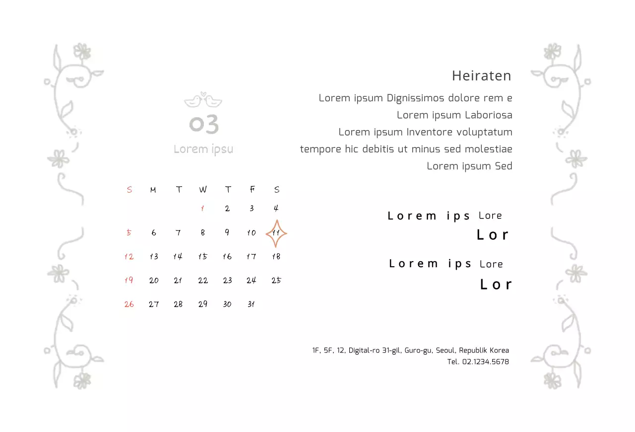 Niedliche Hochzeitseinladungen mit Strichzeichnungen