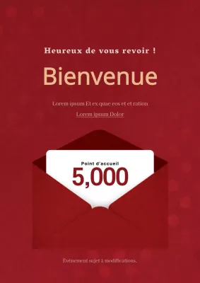 Promouvoir des offres de réduction auprès des membres dormants grâce à un concept de classe avec des enveloppes rouges.