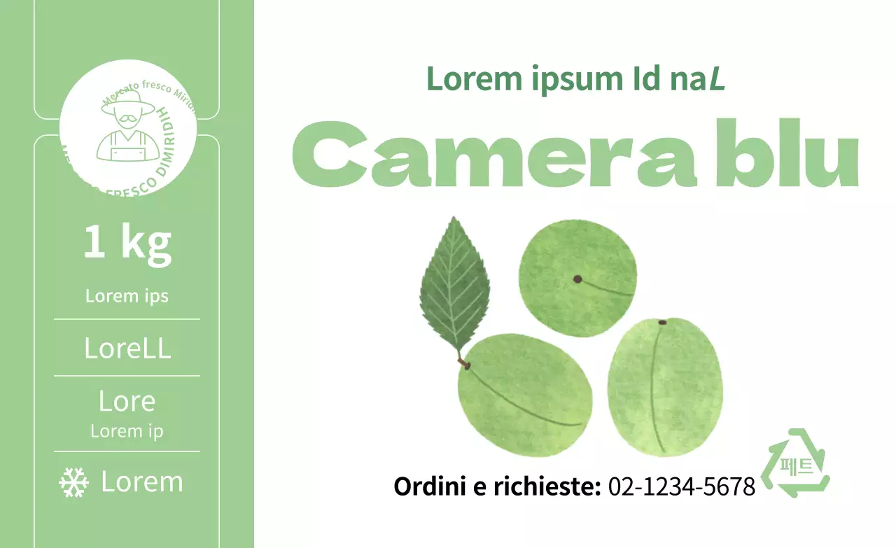 Illustrazione di prodotti estivi a base di prugne adesivi semplici per colore