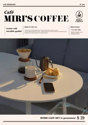 Photo du Magazine BeigeConcept Layout Cafe