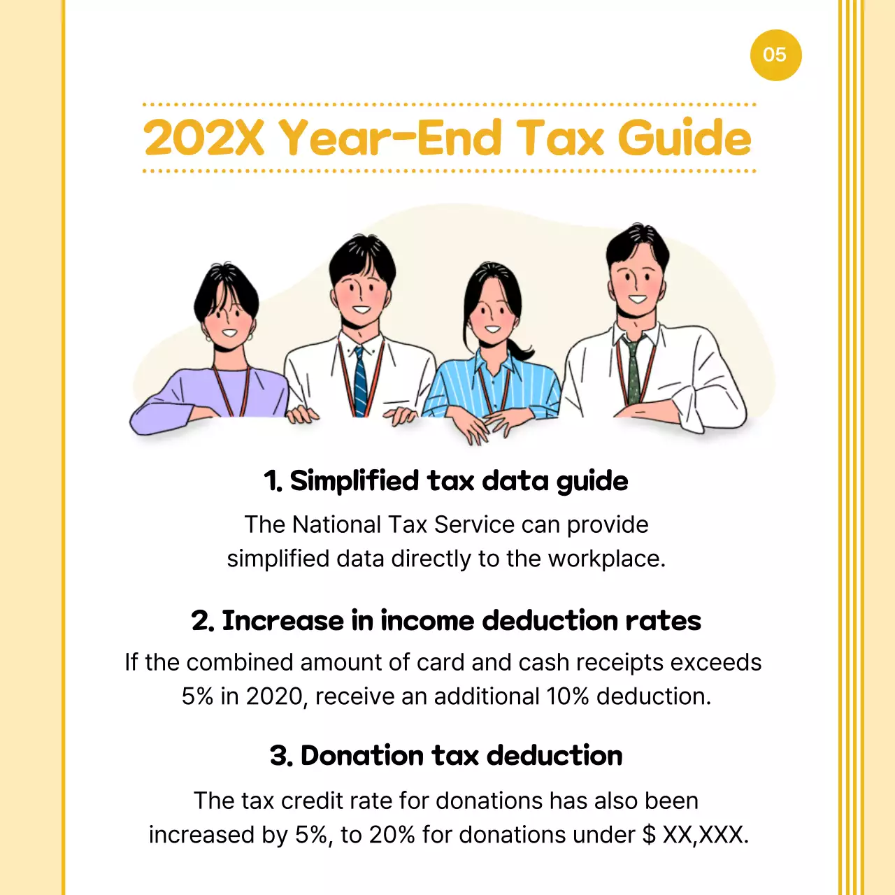 Orange Simple Tax Guide Instagram Carousel