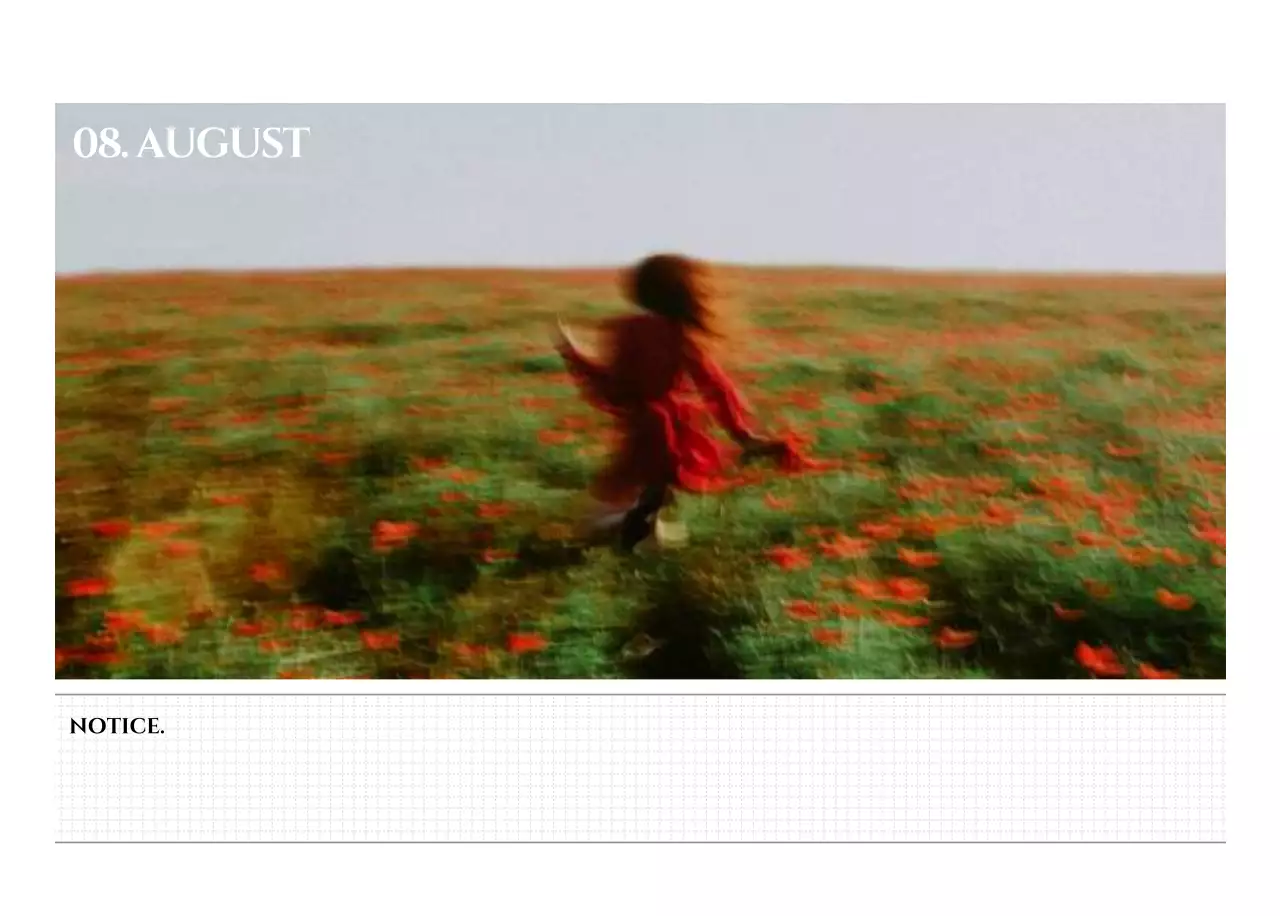 Simple style wall calendar with black and white emotional travel photography concept