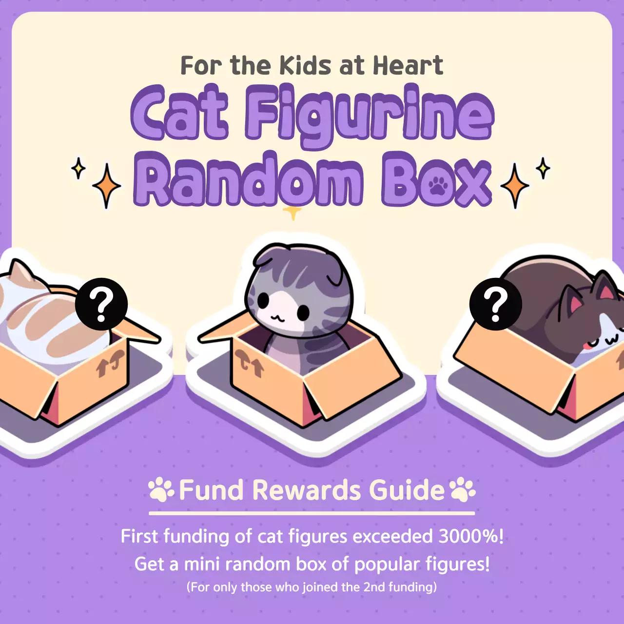 Purple Cute Cat Advertisement Social Media Post