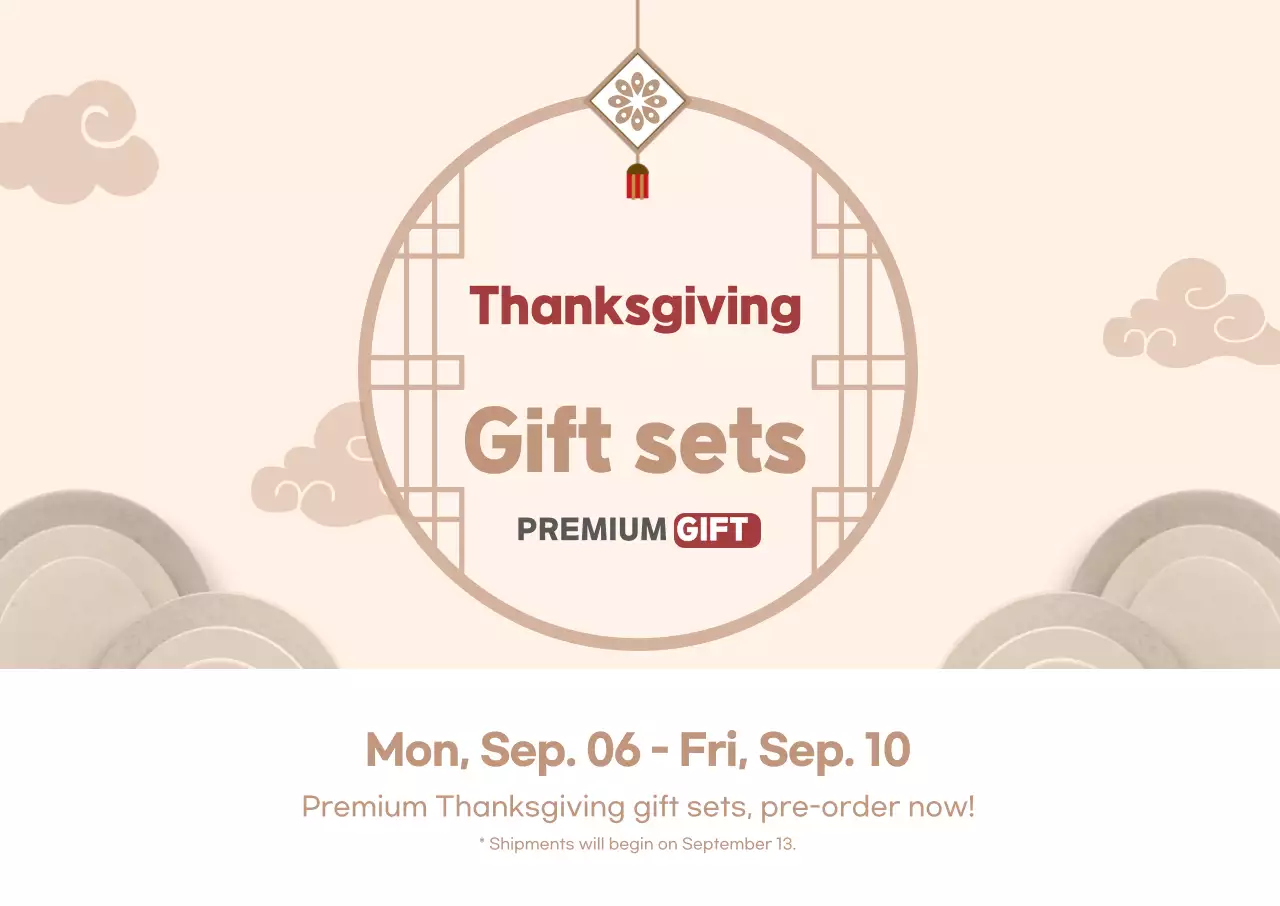 Traditional Chuseok Gift Set Horizontal Poster