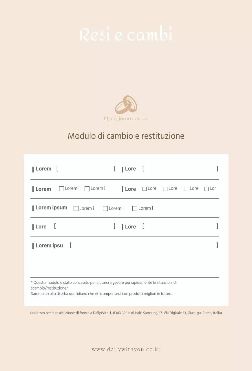 Progettazione di una guida ai rimborsi e alle restituzioni elegante e beige per centri commerciali