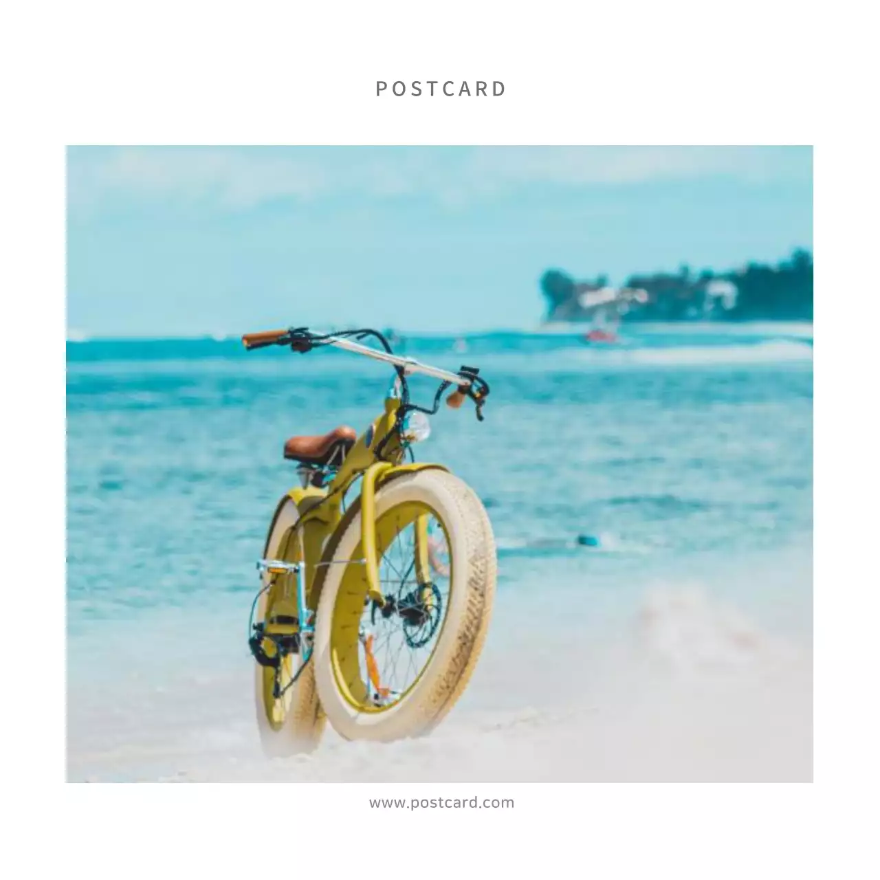 Yellow Rustic Beach Invitation Instagram Post