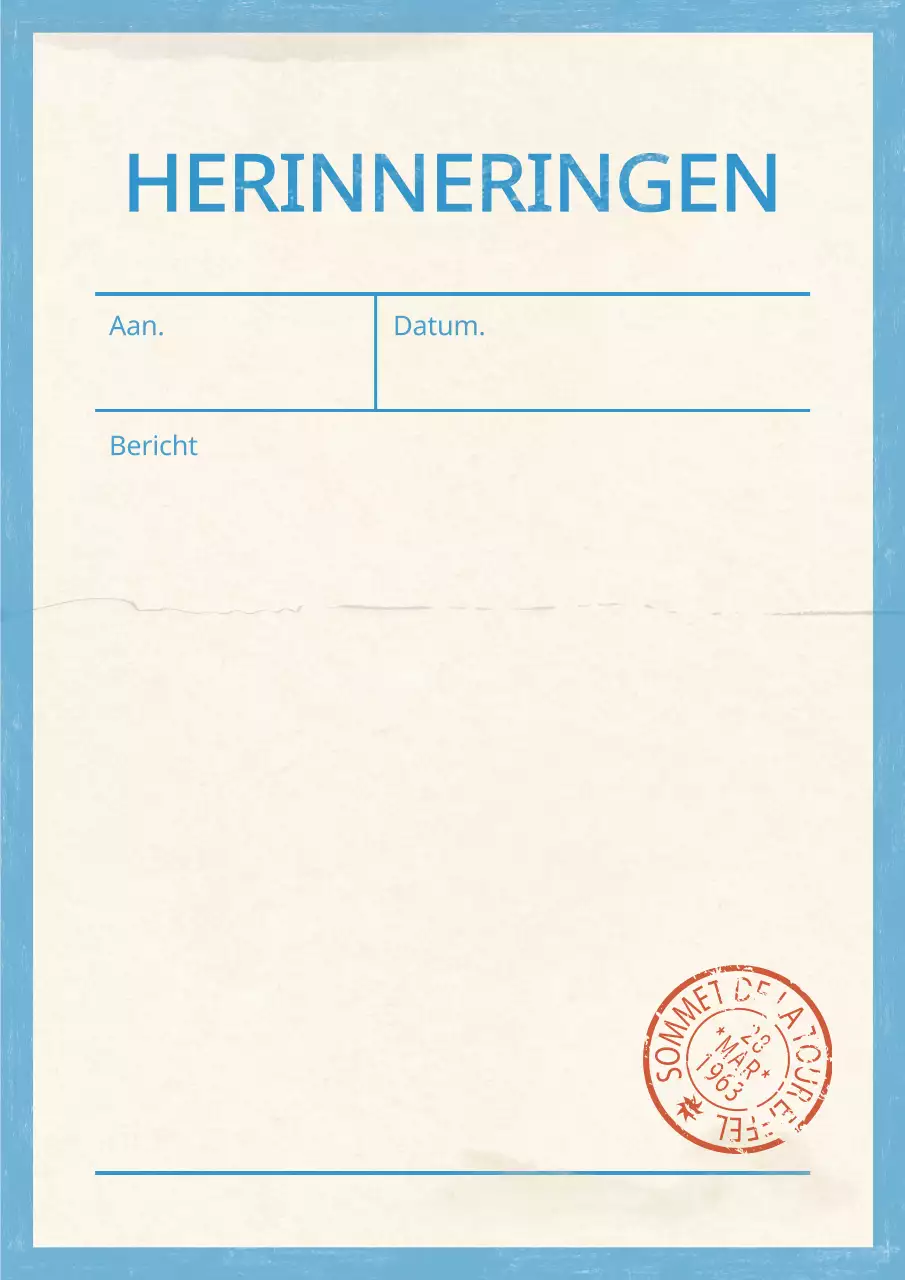 Lichtblauw vintage notitieblok concept lay-out bundelpakket