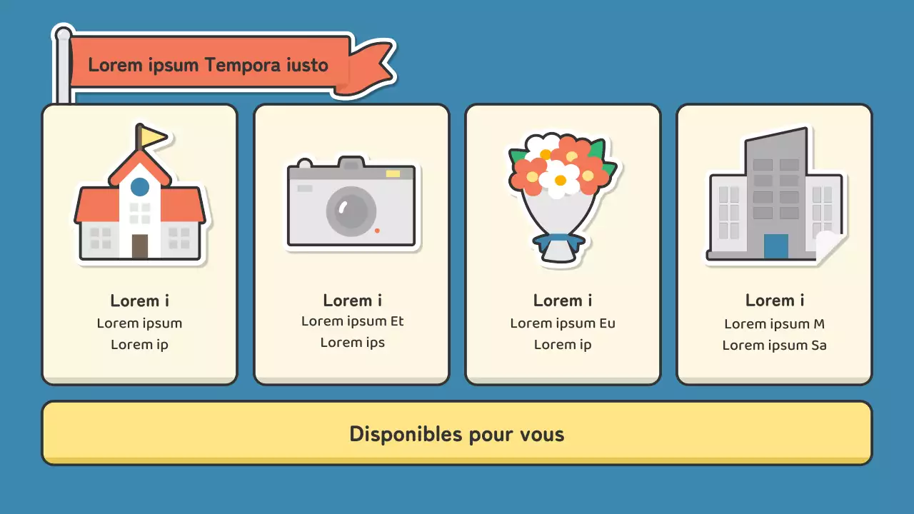 Un portfolio pour les animateurs dans l'industrie du spectacle avec un joli concept d'autocollant rouge et vert.