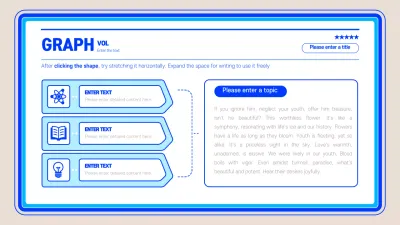 Infographics with simple horizontal bands of blue color