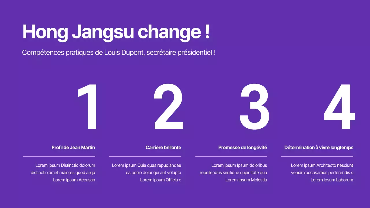 Présentations pour les élections