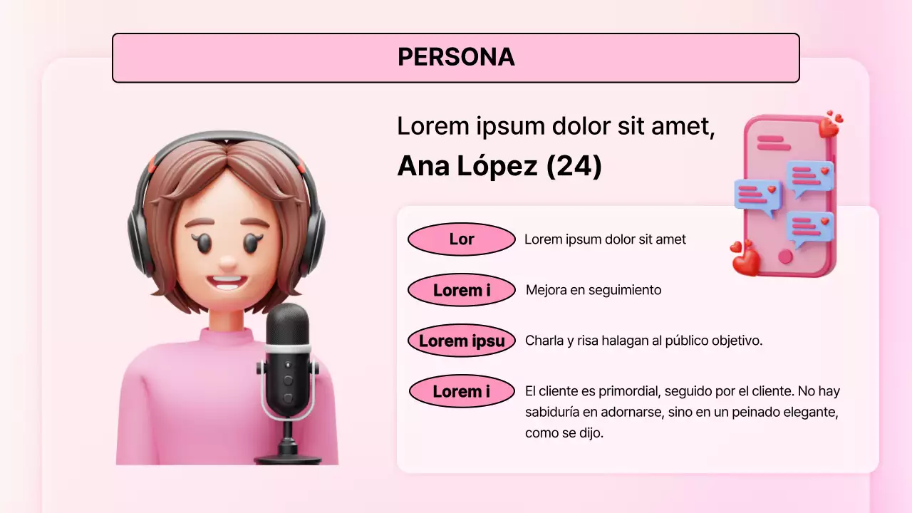 Rosa ilustración 3D lindo plan de San Valentín