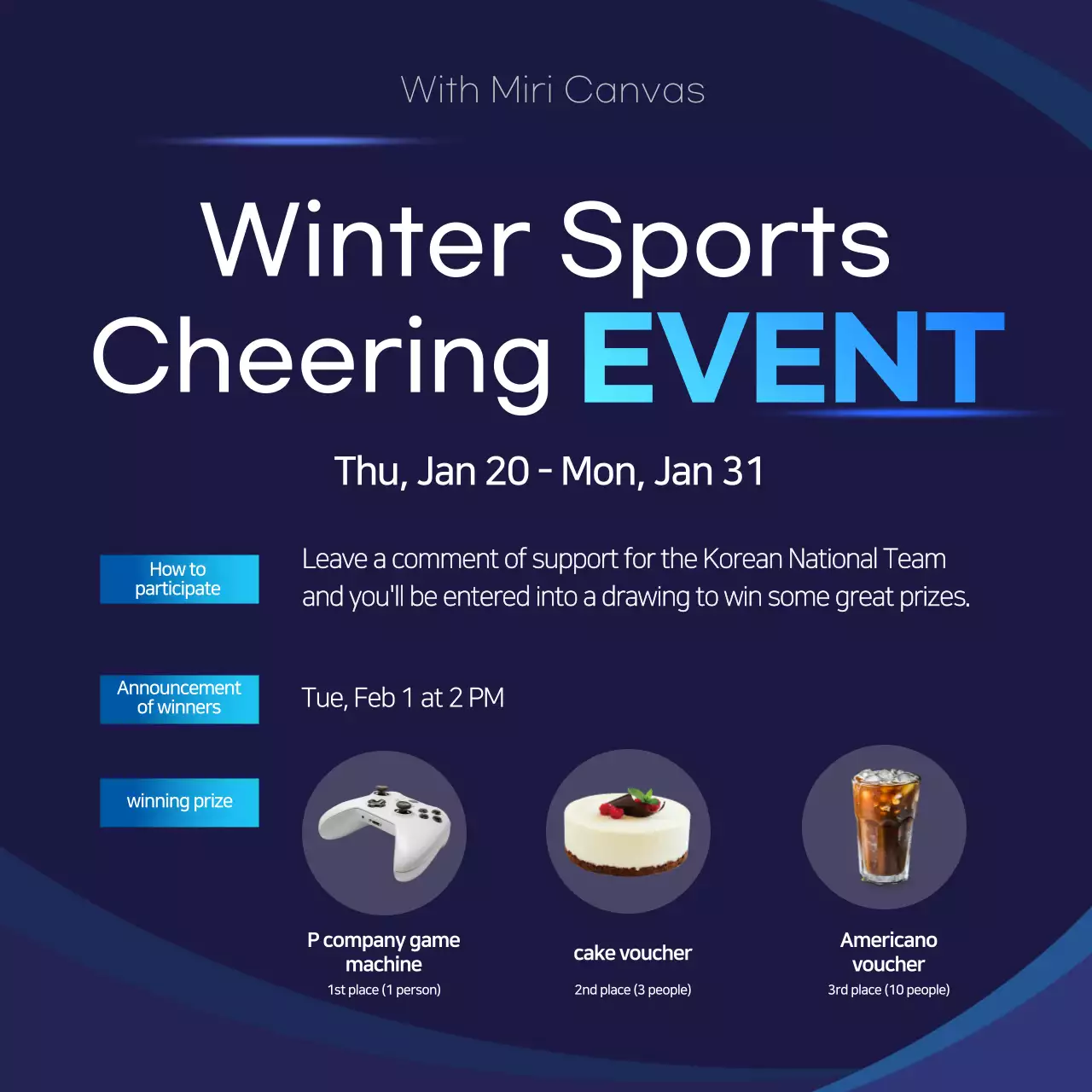 Navy Modern Sports Promotion Social Media Post