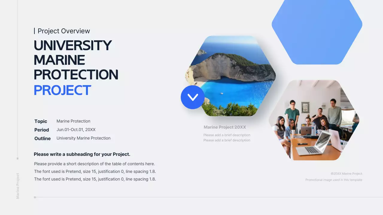 Presentasi Laut Modern Biru