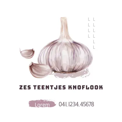 Zes teentjes knoflook