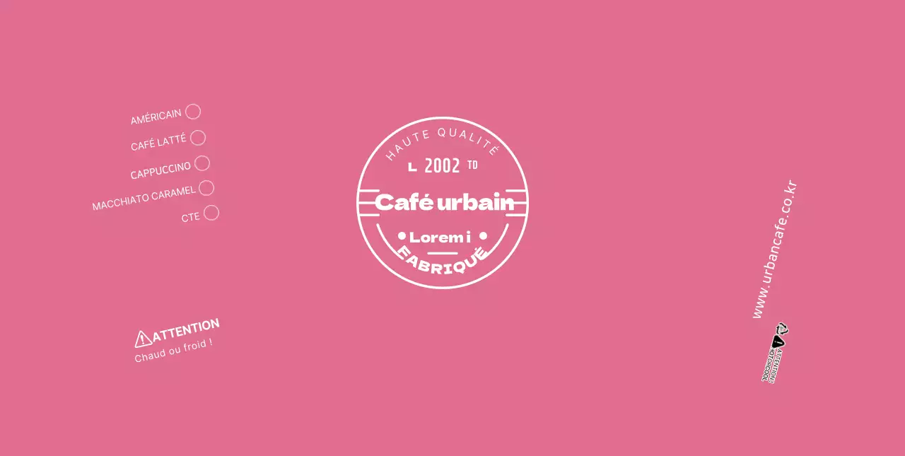 Blanc Rose Neat Symbols Cafe