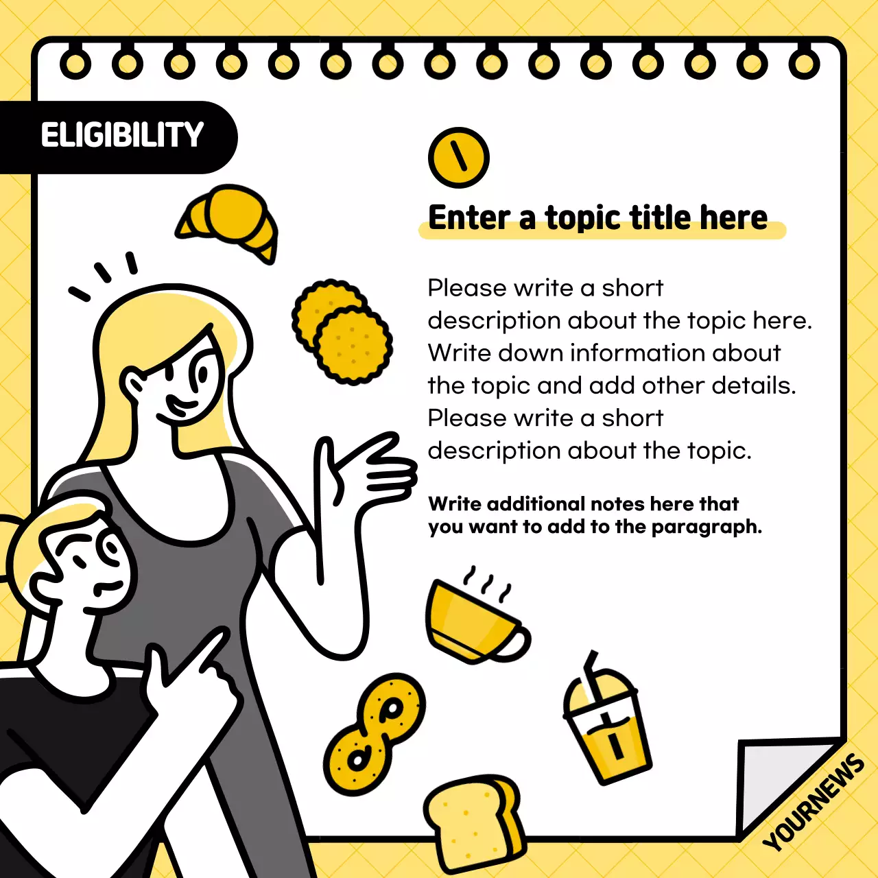 Yellow Modern Refund Announcement Instagram Carousel