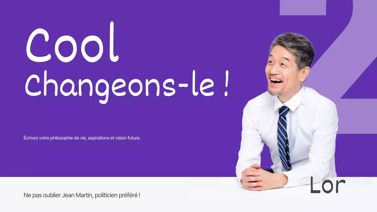 Présentations pour les élections